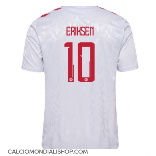 Maglie da calcio Danimarca Christian Eriksen #10 Seconda Maglia Europei 2024 Manica Corta